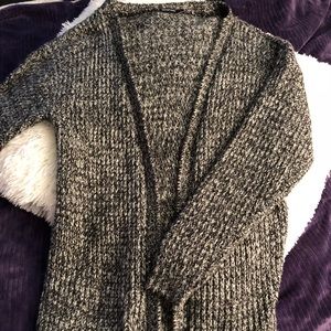 Knit Cardigan Gray Sweater